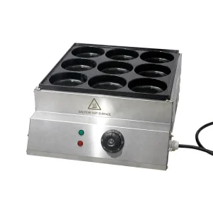 Automatic 220V Stainless Steel Electric Waffle Maker with Muffin Function Touch Control Snack Maker