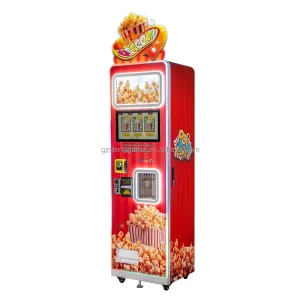 Automatic 3 Flavoured Fully Popcorn Vending Machine Coin operated Flavored Popcorn Maker for Movie Theatres & Shopping Malls