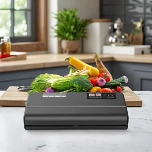 Automatic ABS Plastic Vacuum Sealer Bag Stand/Table Electric Food Preserver for Household Use with 12-Month Warranty