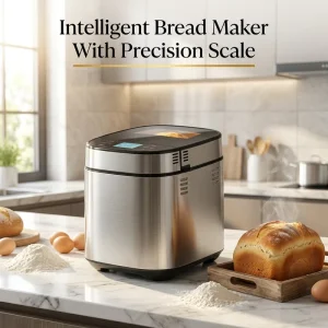 Automatic Arabic Bread Maker with Built in Digital Scale and Yeast Dispenser Professional Home Bakery Bread Machine