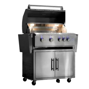 Automatic Chicken Rotating Kit Barbecue Grill Iron Manual Rotisserie Charcoal BBQ Grill for Outdoor Party