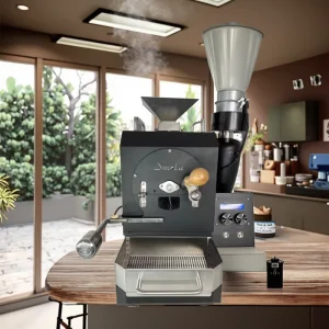 Automatic Coffee Roaster Cafe Kitchen Small Mini Electric Sample Coffee Bean Baking Roasting Machine