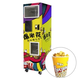 Automatic Commercial Metal Popcorn Vending Machine 1800W 110V/220V Multi-Payment 1-Year Warranty Amusement