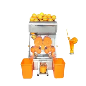 Automatic Commercial Orange Juice Extractor Machine 550W 220V 1 Year Warranty