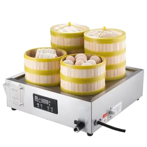 Automatic Commercial Stainless Steel Food Steamer Machine Electric Multifunctional Bread Bun Rice Cooking Convenient