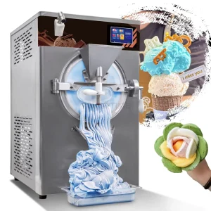 Automatic Commercial Stainless Steel Rapid Freezing Intelligent Digital Control 8L Capacity Ice Cream Cone Maker Machine