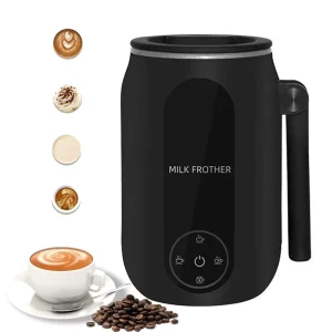 Automatic Compact Easy to Clean 4 in 1 Hot Cold Electric Milk Steamer Frother