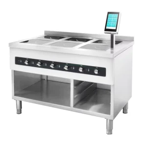 Automatic Cooking 6 Burners Commercial Stainless Steel Induction Cooker with Easy Cleaning LT-B300VI-E235