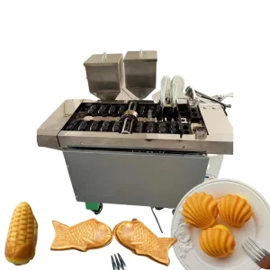 Automatic Custom Taiyaki Manjoo Delimanjoo Manju Fish Cake Making Machine