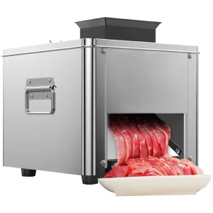 Automatic Desktop Meat Slicer Machine Conveniently Operated Meat Cutter Stainless Steel Meat Grinder