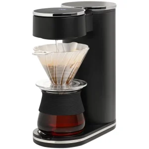 Automatic Digital Controls Home Coffee Brewer Electric Drip Pour Over Maker with Plastic Cone Dripper Household Use