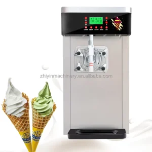 Automatic Dispense Single Head Ice Cream Maker Commercial Stainless Steel Ice Cream Making Machine