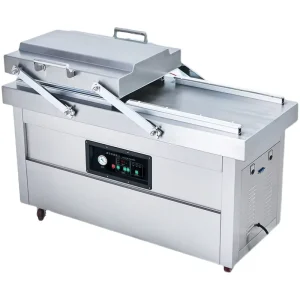 Automatic Double Chamber Flat Vacuum Sealer Plastic Bag Vacuum Packaging Machine for Food Meat
