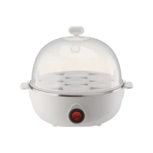 Automatic Electric Egg Cooker with Auto Shut Off 600W Single Layer for Household Use Plastic Kitchen Appliance