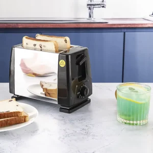 Automatic Electric Kitchen Bread Sandwich Toaster with Non Stick Plastic Double Hand Switch Eco Friendly Household Appliance