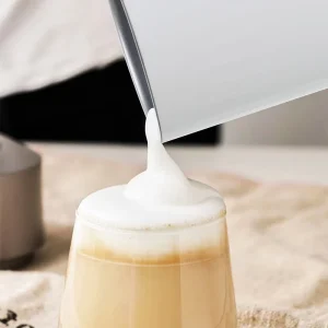 Automatic Electric Milk Frother and Heater with Whisk for Coffee Latte Cappuccino Household Use Blender Cup