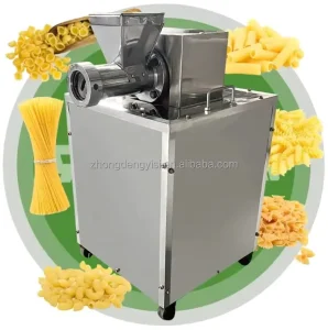 Automatic Electric Pasta Macaroni Machine Hollow Tube Noodles Forming Spaghetti Extruder Pasta Dough Kneading