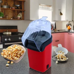 Automatic Electric Popcorn Maker Hot Air for Household and Outdoor for Home and Car Use Plastic Popcorn Maker