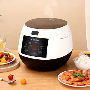 Automatic Electric Rice Cooker Plastic Housing Smart Digital 5L Multi-Purpose Home Outdoor Use Portable Fast Measuring Paddle