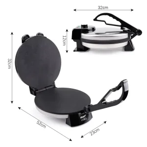 Automatic Electric Round Waffle Making Machine Mini Pan Crepe Pancake Maker for Hotel Use App Controlled Stainless Steel Plate