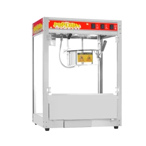 Automatic Electric Stainless Steel Popcorn Maker & Warmer Machine 8 oz Capacity 1400W 220-240V 1 Year Warranty
