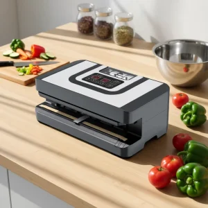 Automatic Electric Vacuum Sealer Machine with Plastic Bags 32cm Sealing Width 5.1-10L Capacity 250W Power