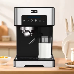 Automatic Espresso Coffee Machine Coffee Maker with Milk Frother Cafetera Cappuccino Hot Water Steam