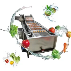 Automatic Fruit Vegetable Air Bubble Cleaning Machine Food Vegetable Washing Drying Machine Fruit and Vegetable Washing Line