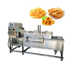 Automatic Frying Machine Chicken French Fries Deep Frier Small Size Continuous Frying Machine