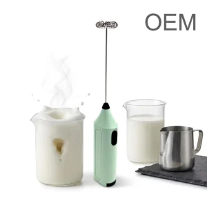 Automatic Handheld Luxury Milk Foamer for Cappuccino ABS Plastic Portable Eco-Friendly Electric Frother