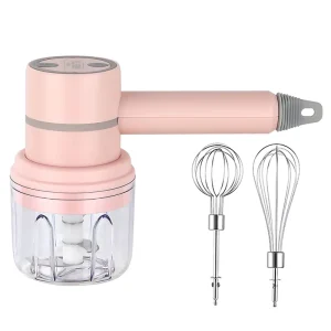 Automatic Handheld Milk Frother Wireless Electric Egg Beater 3 Speed Stainless Steel Cordless Handheld