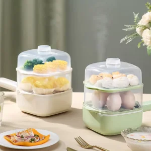 Automatic Home Egg Cooker Multi Functional Mini Dormitory Breakfast Maker for Fried Egg Steamer