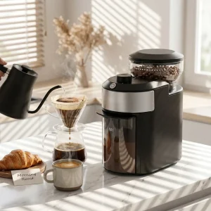 Automatic Home Kitchen Appliance Espresso Electric Burr Coffee Grinder for Hand Brewing and French Press