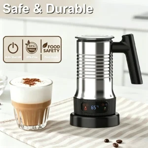 Automatic Hot Cold Frothing Stainless Steel Milk Temperature Control Electric Machine for Milk Frother
