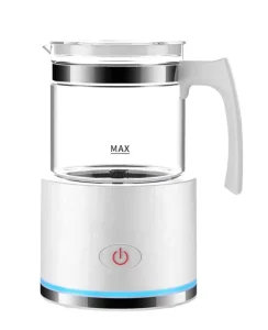 Automatic Hot and Cold 2 Modes Glass Magnetic Driven Electrical Milk Frother for Latte Coffee Art