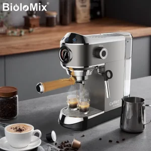 Automatic Household 20bar Home Espresso Single Serve Coffee Maker with Milk Frother Steam Wand