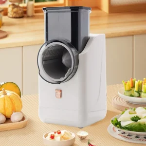 Automatic Household Kitchen Electric Rotary Vegetable Grater Slicer Multi Functional Meat Grinder Slicer Stainless Steel Blades