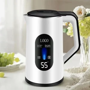 Automatic Household Stainless Steel Electric Kettle 3.0L Capacity Temperature Control USB Power Source Thermal Insulation