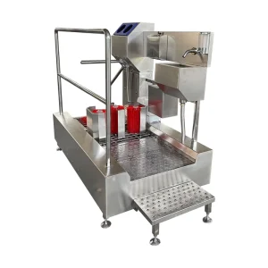 Automatic Hygiene Station Boot Cleaner Stainless Steel Boot Washing Machine for Seafood Processing Plant