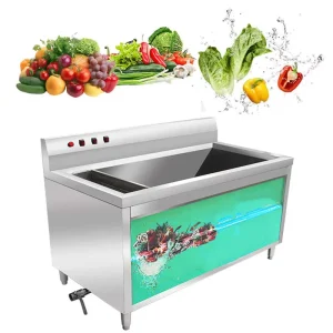 Automatic Industrial Restaurant Bubble Vortex Commercial Vegetable Washing Machine Vortex Fruit Vegetable Washer With Ozone