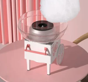 Automatic Mini DIY Small Cart Toy Non Commercial Candy Cane Machine Household Cotton Candy Maker