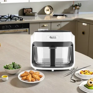 Automatic Modern Glass Air Fryer Steam Function 7L Large Capacity Geming Smart Multifunctional Household Oven