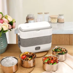 Automatic Multifunction Electric Lunch Box Food Warmer Portable for Car Office Home and Travel Use