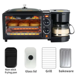 Automatic Multifunction Household 3 in 1 9L Oven Breakfast Maker
