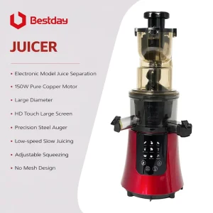Automatic Orange Juicer Machine Smart Touch Commercial Juicer Cold Press Slow Juicer Extractor Machine for Juice Making