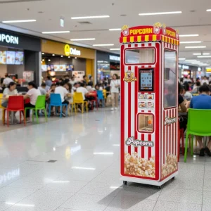 Automatic Popcorn Maker Smart Business Solution Self-service Vending Kiosk with 60 Cups Capacity