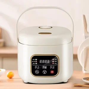 Automatic Portable 2L Plastic Electric Rice Cooker Digital Timer Control Non Stick Inner Pot for Household Hotel Commercial Use
