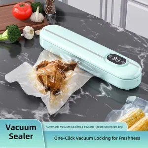 Automatic Portable Mini 120W Household Vacuum Sealing Machine for Food Storage with 500 1000ml Capacity
