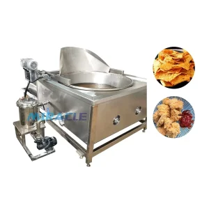Automatic Potato Chips Fried Machine Round Electric Deep Fryer for French Fries Production Line