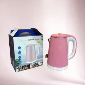 Automatic Power Off Double Layer Insulated Electric Kettle with Adhesive Coating Keep Warm Feature for Household Use
